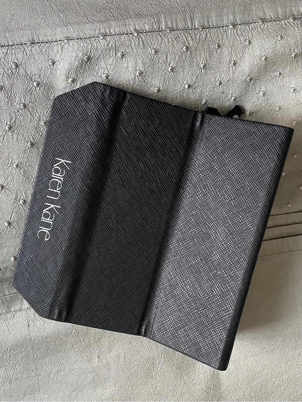 Karen Kane Triangular Foldable Black Glasses Case